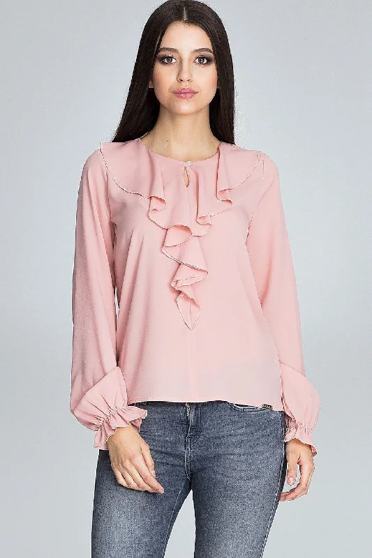 Blouse Figl Satin Long Blouse