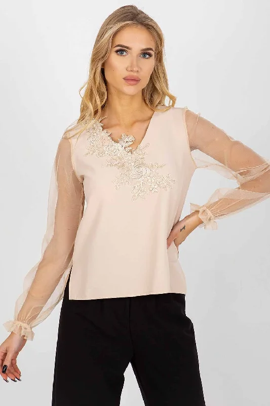 Blouse Lakerta Drape Neck Blouse