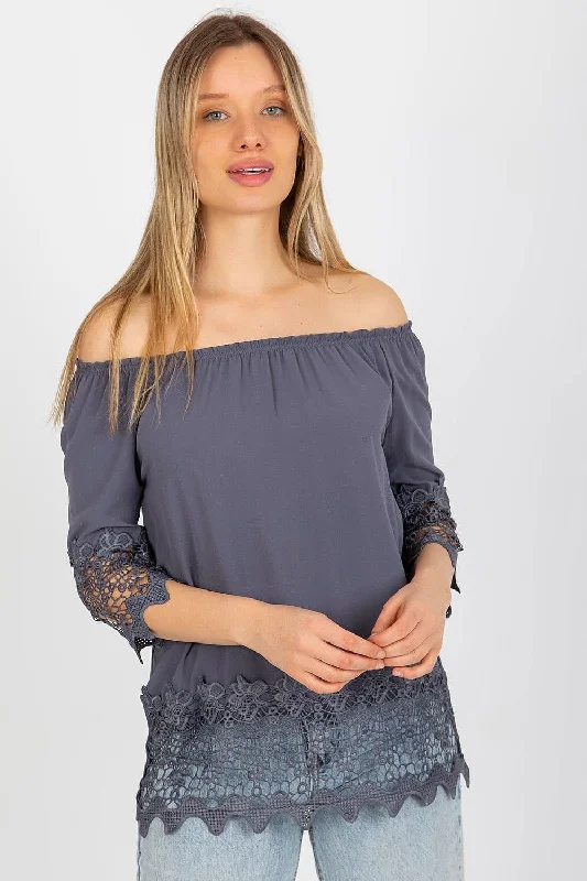 Blouse Lakerta Stretchy Fitted Blouse