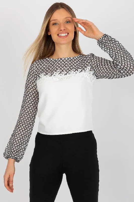 Blouse Lakerta Off-Shoulder Wrap Blouse