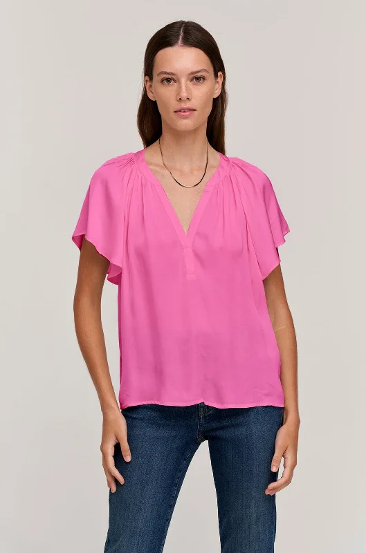 LORENA V-NECK BLOUSE Slim Fit Blouse