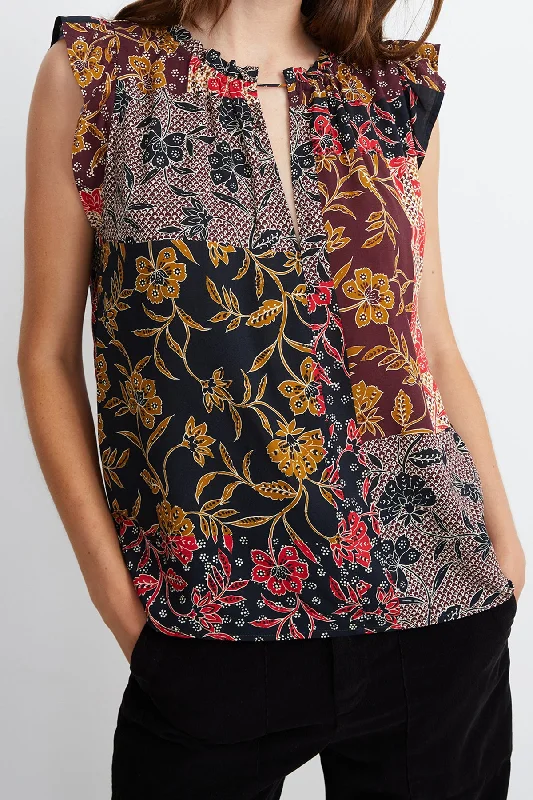 ROSETTA PRINTED BLOUSE Chic Wrap Blouse