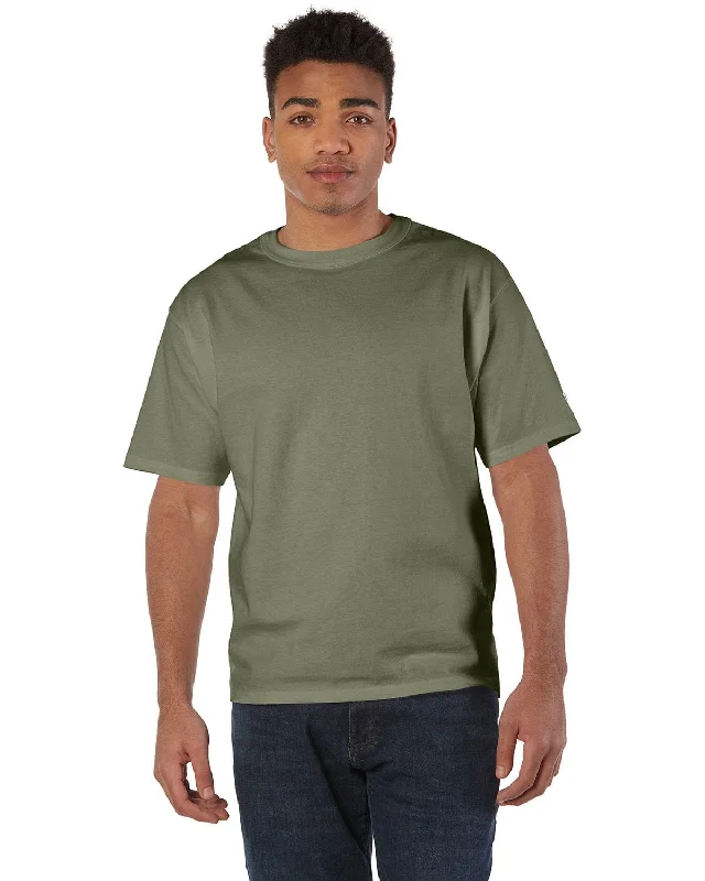 Champion Heritage Jersey Heavyweight T-Shirt | Fresh Olive Elegant Classic Vintage