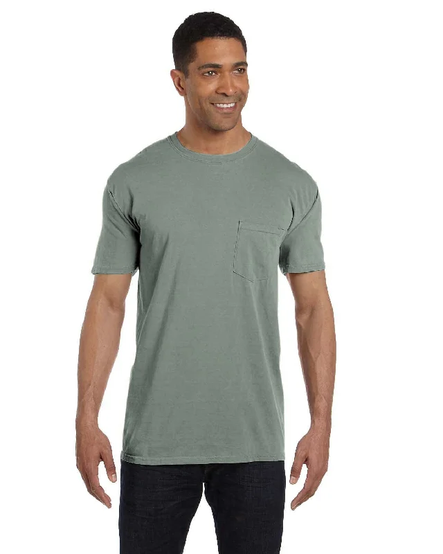 Comfort Colors Garment-Dyed Pocket T-Shirt | Bay Spandex Blend Rayon Blend Denim Blend