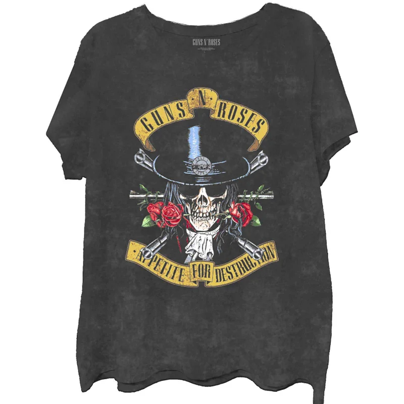 Guns N' Roses Kids T-Shirt: Appetite (Wash Collection) Sequined Glittery Shiny