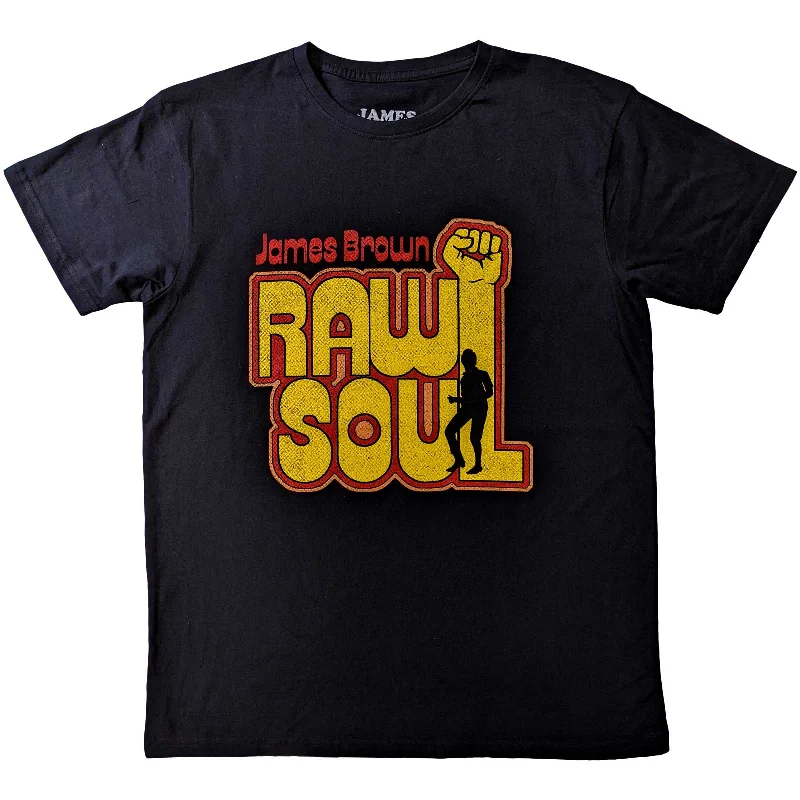 James Brown | Official Band T-Shirt | Raw Soul Knit Fabric Woven Fabric Fleece Fabric