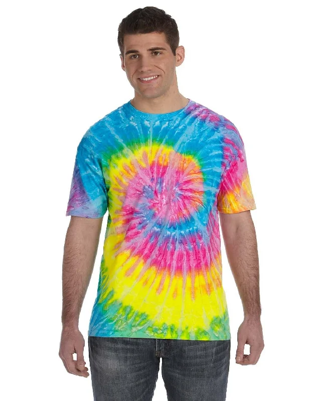 Tie-Dye 100% Cotton Tie-Dyed T-Shirt | Saturn Thin T-Shirt Open Front Quick Dry