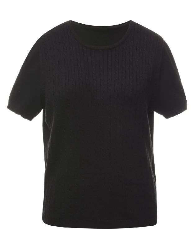 Black Jumper - L Slim Fit Regular Fit Oversized