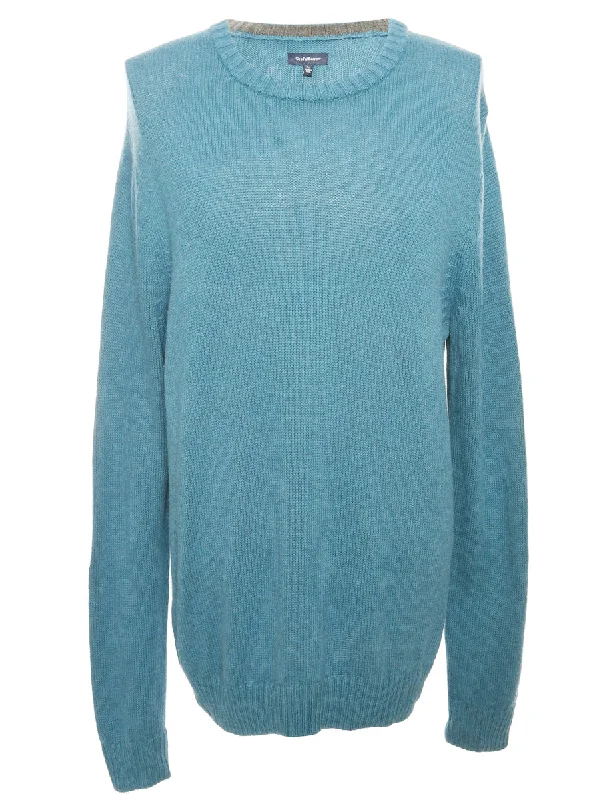 Blue Croft & Barrow Jumper - L Boxy Sweater Fitted Sweater A-Line