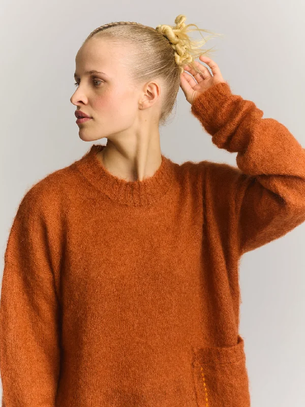 MOHSIL JUMPER - MOSIL - RUST Elegant Classic Vintage