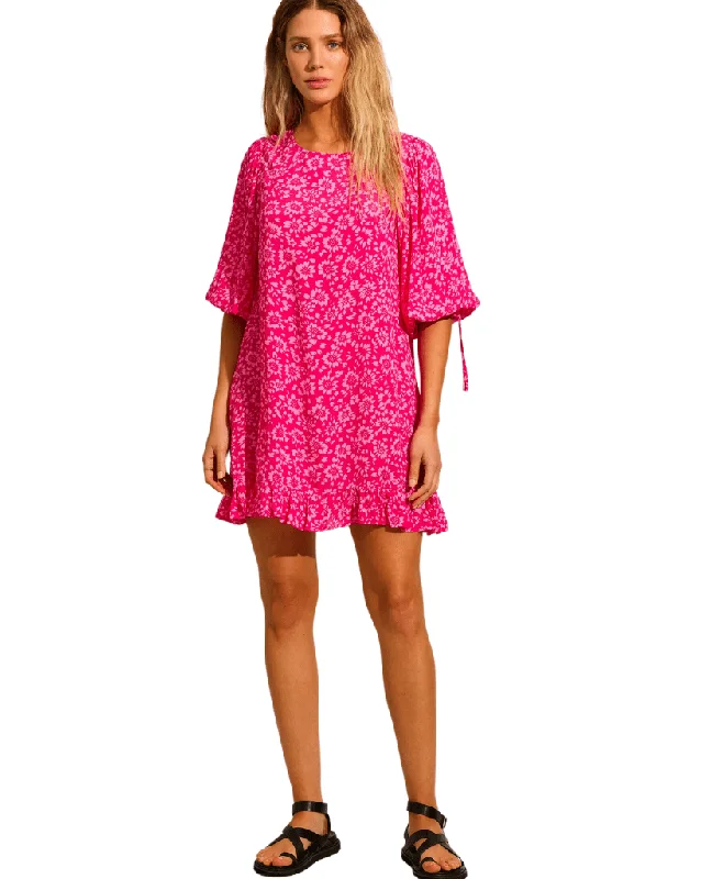 Lila Mini Dress Comfortable Wrap Mini Dress