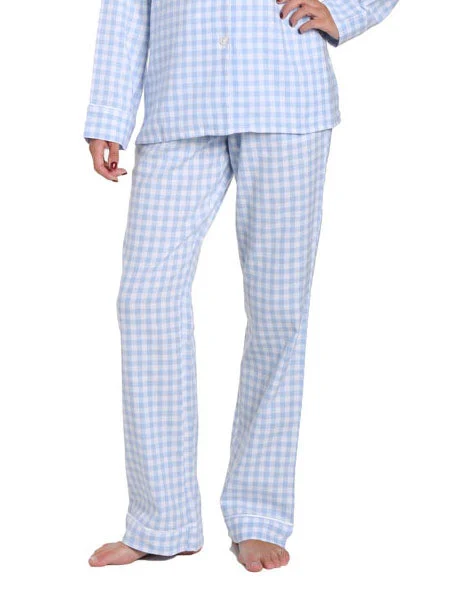 Gingham Blue-White