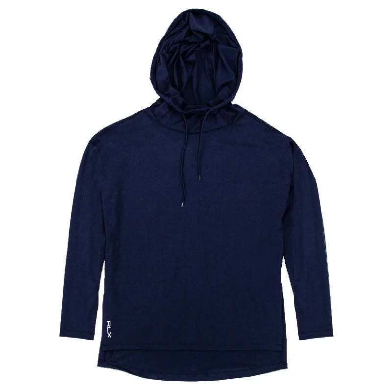 RLX Lux Carbon Spring Navy Heather Womens Golf Hoodie Hoodie with Monochrome Minimalist Simple