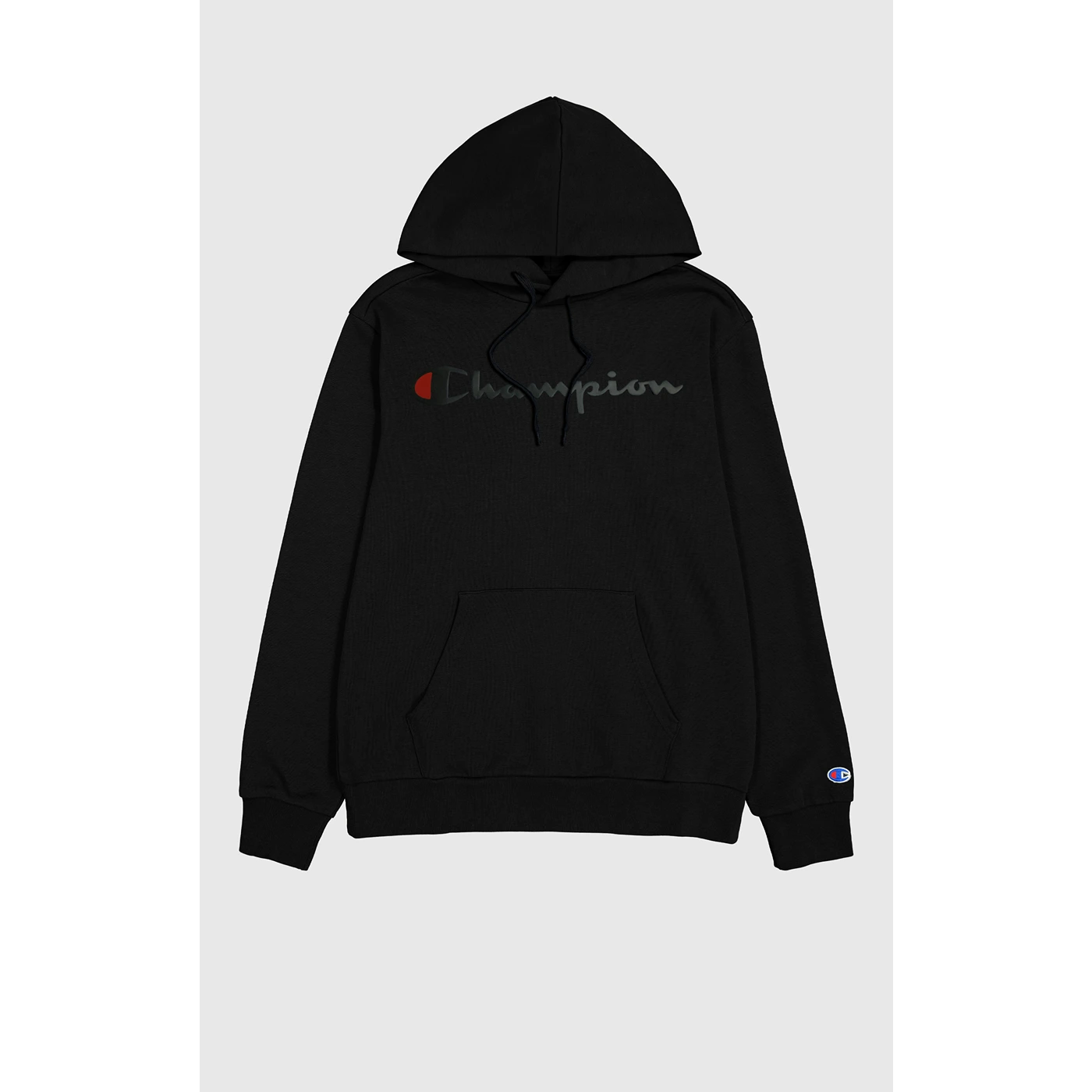 Black Logo Oversized Hoodie Hoodie with Drawcord Adjustable Secure