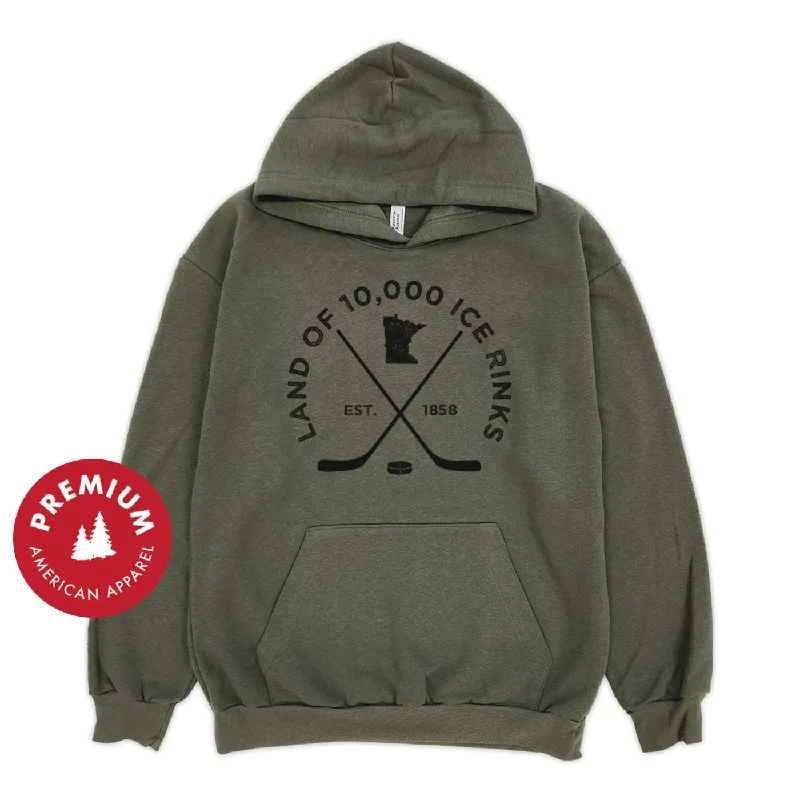 10K Rinks Premium Hoodie Zip Hoodie Drawstring Kangaroo Pocket