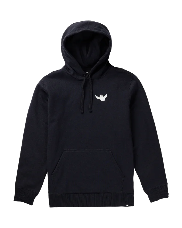 Burton Albin Hoodie - True Black Hoodie with Elastic Cuffs Stretchable Comfortable