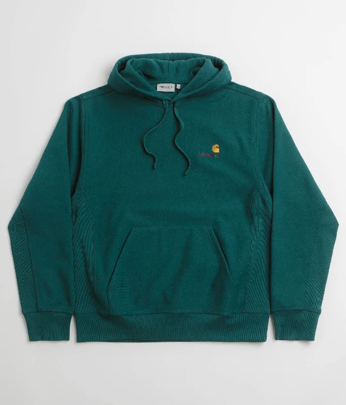 Carhartt American Script Hoodie - Malachite Graphic Hoodie Design Print