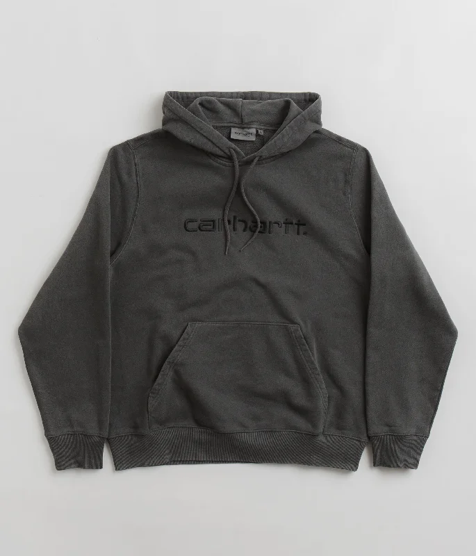 Carhartt Duster Hoodie - Black Hoodie with Stripes Bold Sporty