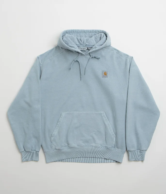 Carhartt Vista Hoodie - Dusty Ice Hoodie with Emblem Brand Identity