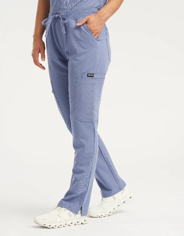 Essential Multi-Pocket Scrub Pants - Nova Blue Soft Stretch Pants