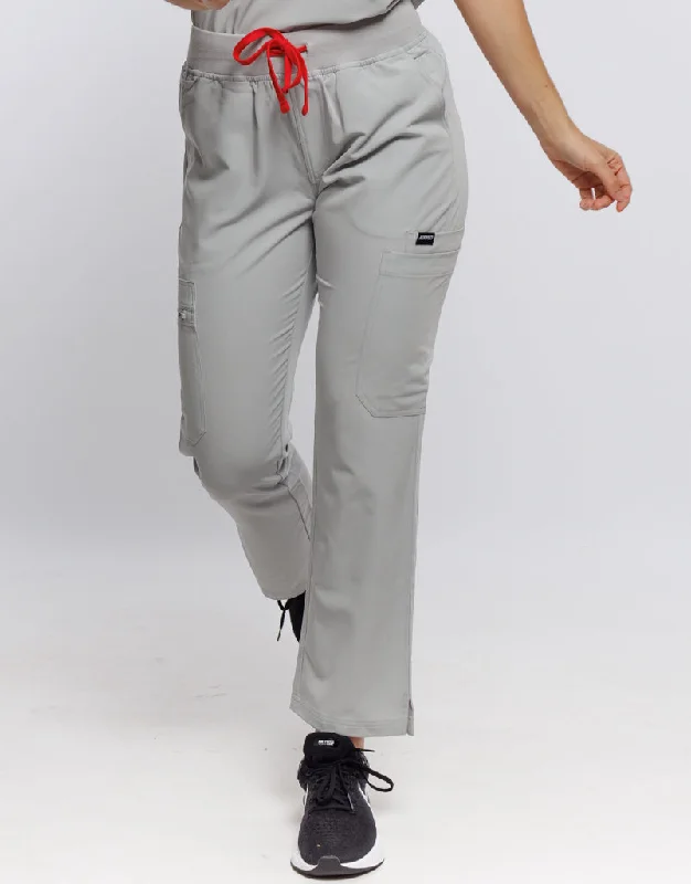 Essential Multi-Pocket Scrub Pants - Tail Light Soft Cotton Pants