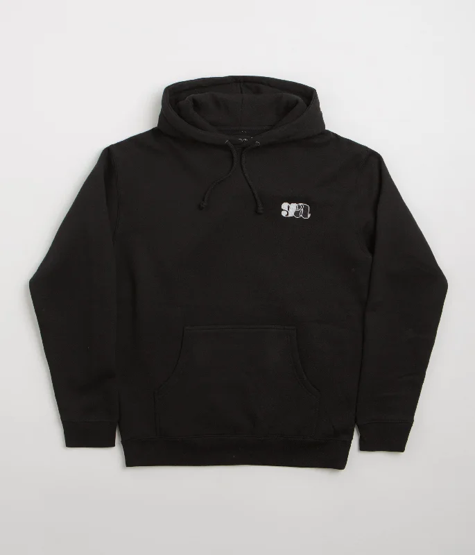 Good Advice GA Hoodie - Black Hoodie with Relaxed Fit Easy Casual