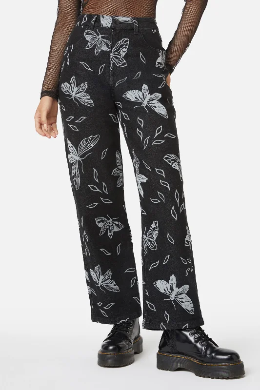 Larvae Flocked Pant Soft Cotton Pants