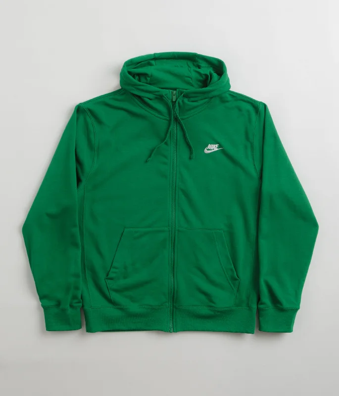 Nike Club Full-Zip Hoodie - Malachite / Malachite / White Hoodie with Stripes Bold Sporty