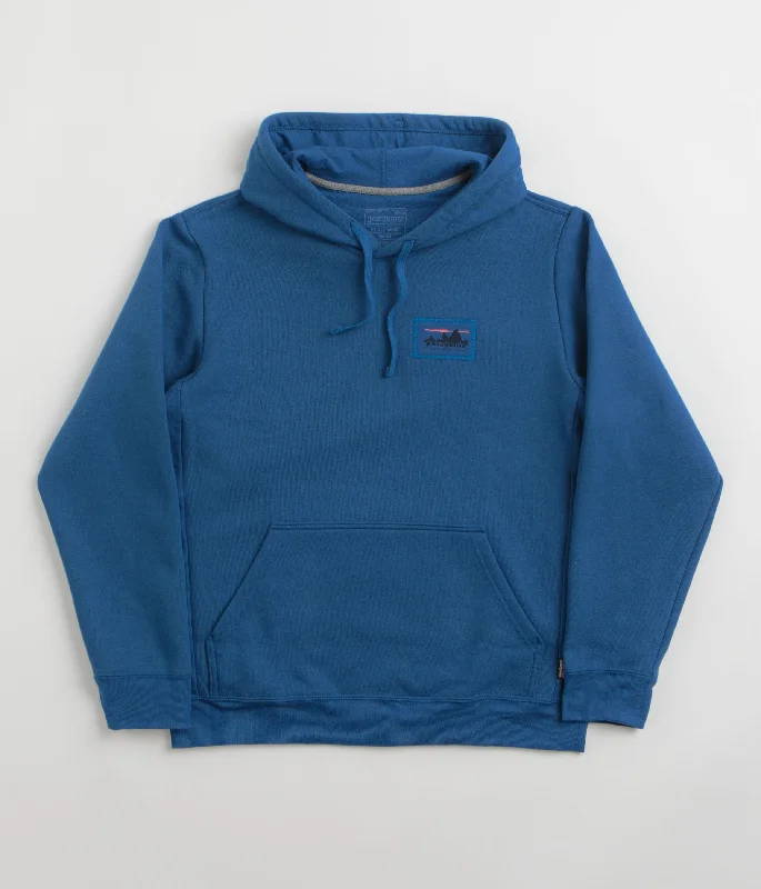 Patagonia 73 Skyline Uprisal Hoodie - Endless Blue Hoodie with Elastic Waist Stretchable Comfortable