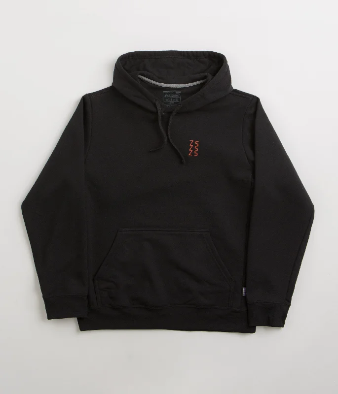 Patagonia Dawn Tracks Uprisal Hoodie - Black Hoodie with Cropped Fit Short Trendy