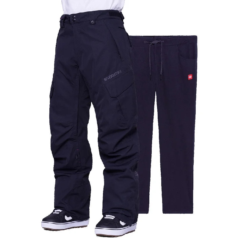 Smarty 3-In-1 Cargo Snowboard Pants Stylish Elastic Waist Pants