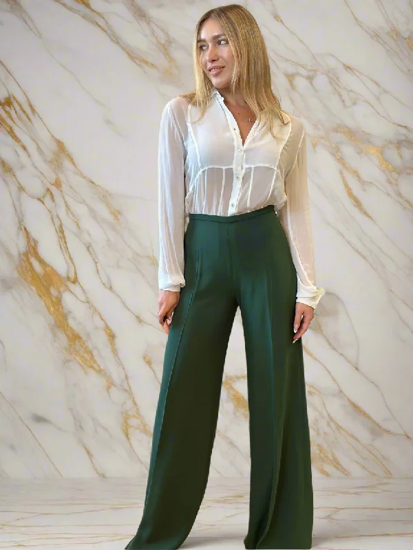 T.ba Maxi Pants High- Waisted Pants Cozy Fitted Pants