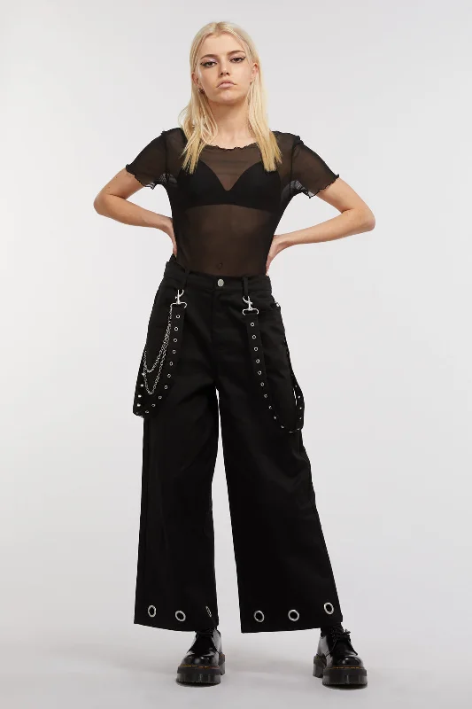 Duality Eyelet Wide Leg Pant Classic Chino Pants