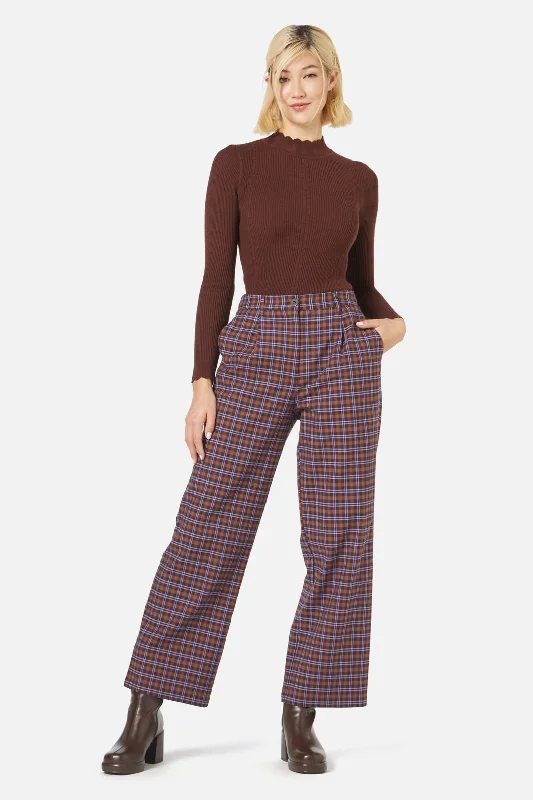 Frances Check Pant Elegant Dress Pants