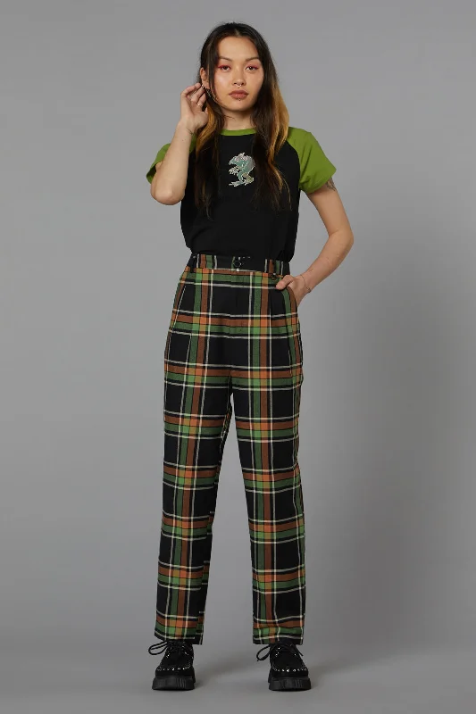 Woodland Tartan Pant Relaxed Linen Pants