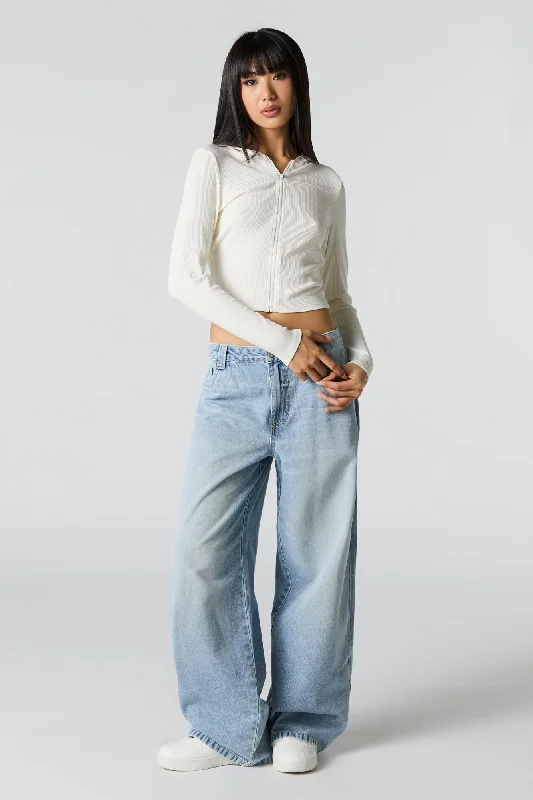 Low Rise Slouchy Jean Chic Cropped Jeans