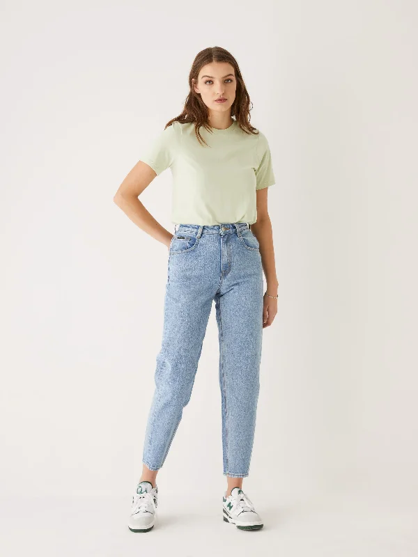 The Linda High Rise Balloon Fit Jean in Blue Cozy Tencel Blend Denim Jeans