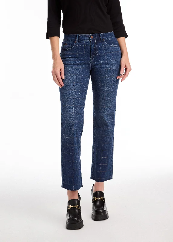 FDJ Christina Straight Ankle Jean Classic Blue Denim Jeans