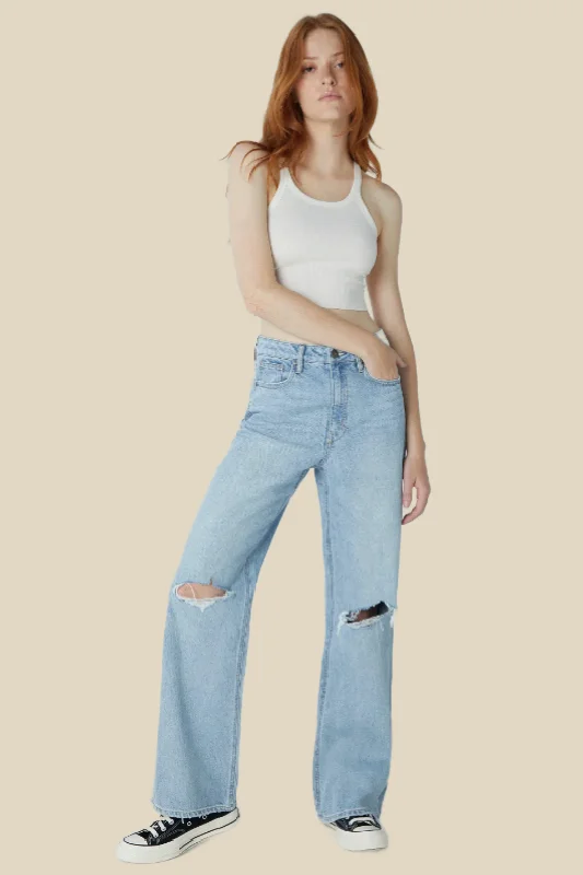 Jolene Mom Flare Jean Trendy Low-Rise Slim Jeans