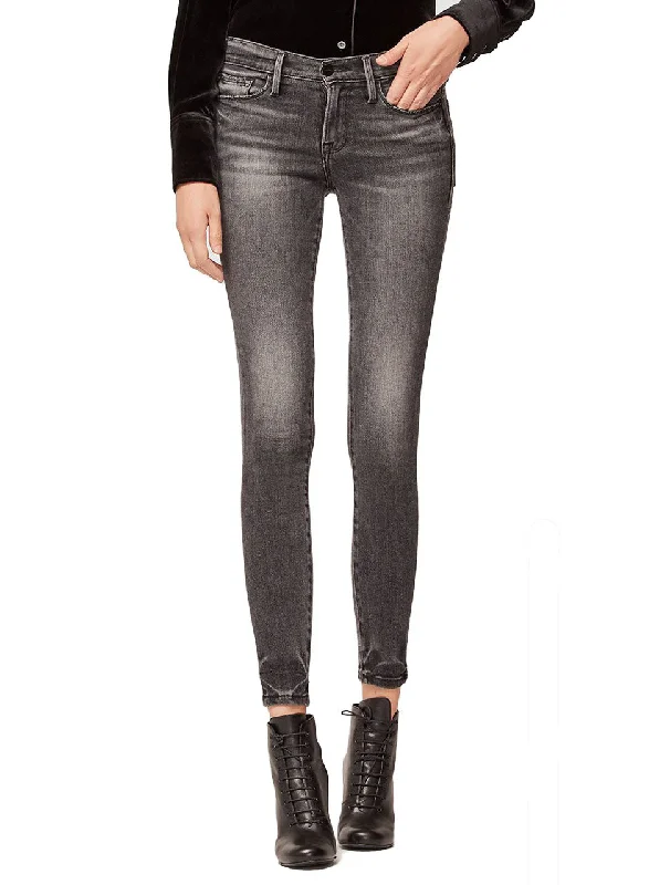 Le Skinny De Jeanne Crop in Jackson Peak - FRAME Comfortable Straight-Legged Denim