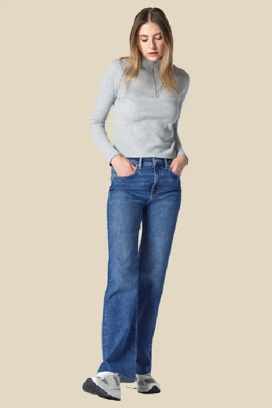 Victoria Wide-Leg Jean Casual Light Wash Jeans