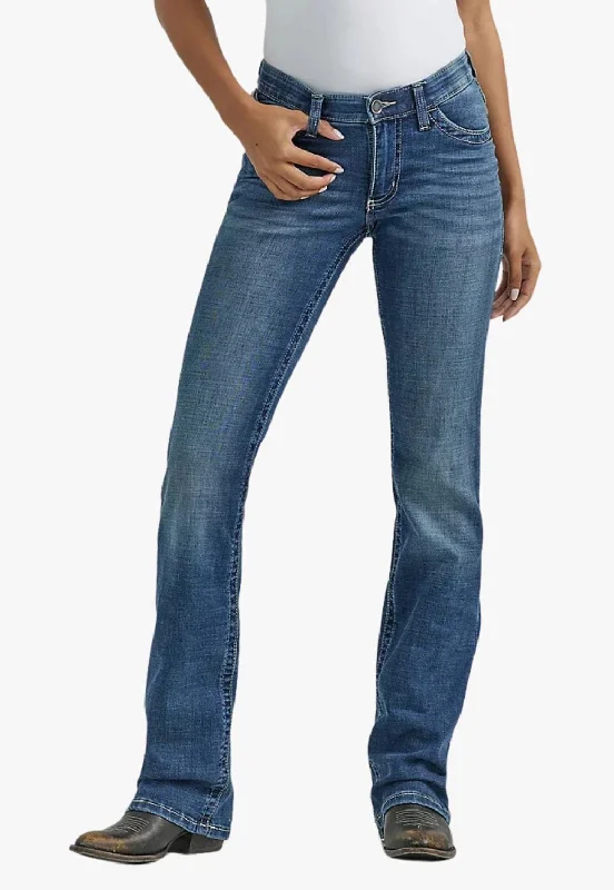 Wrangler Womens Willow Ultimate Riding Jean Stylish Tapered Fit Jeans