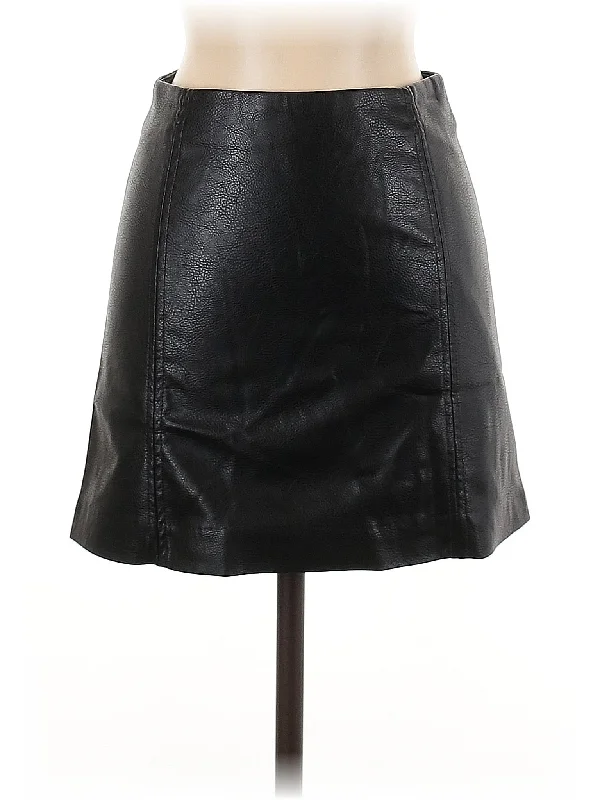 Faux Leather Skirt midi skirt versatile