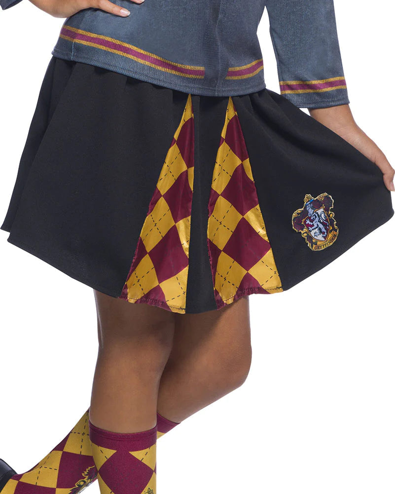 Harry Potter Gryffindor Skirt Girls 5-7 years satin skirt smooth