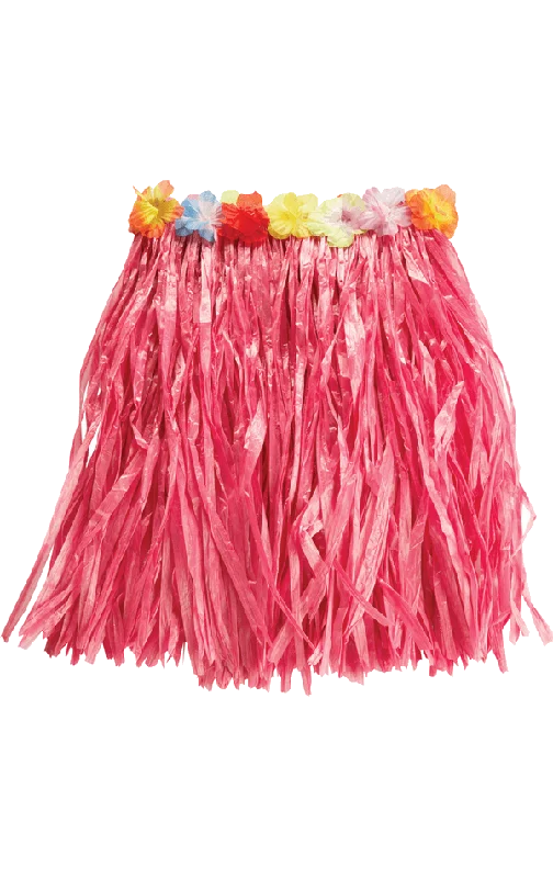 Pink Hawaiian Skirt chiffon skirt delicate