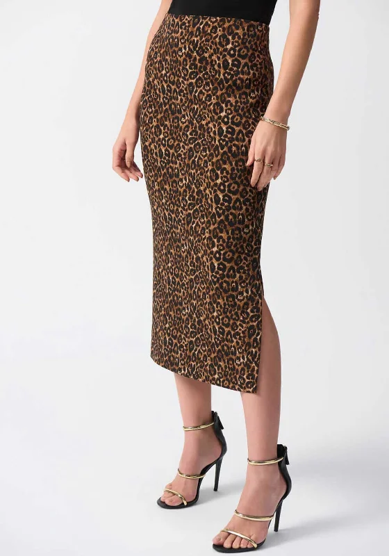 Joseph Ribkoff Jersey Midi Pencil Skirt, Leopard maxi skirt elegant