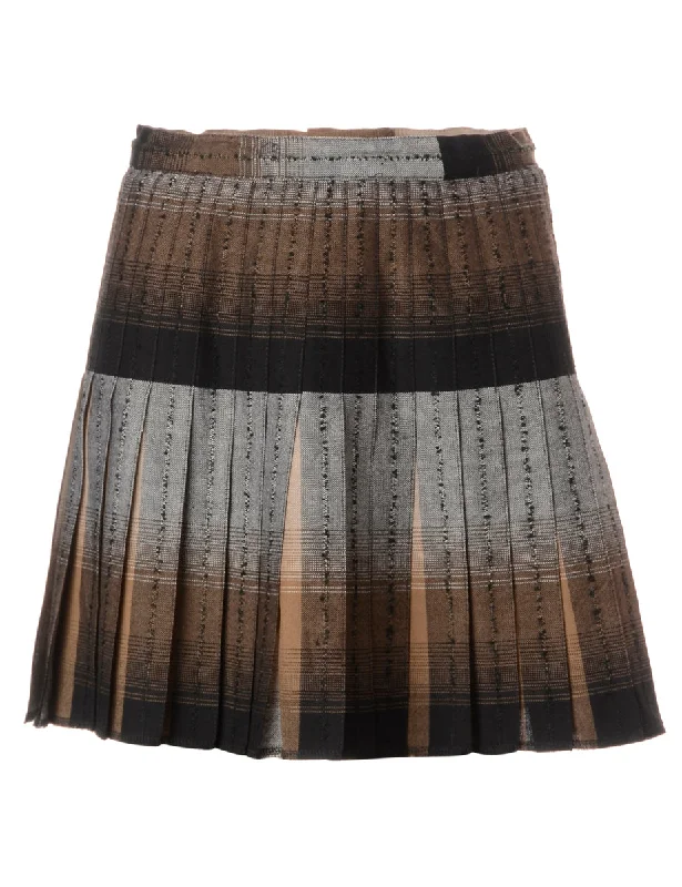 Label Alexa Pleated Mini Skirt lace skirt elegant