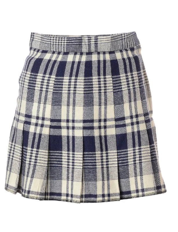 Label Alexa Pleated Mini Skirt cashmere skirt soft