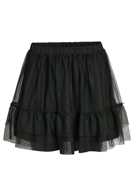 Noisy May Chifo Organza Skirt, Black tulle skirt dreamy