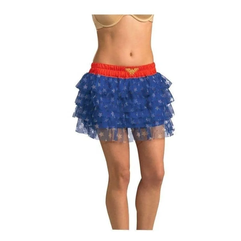 Secret Wishes DC Comics Justice League Superhero Style Adult Skirt With Sequins Wonder Woman lace skirt delicate